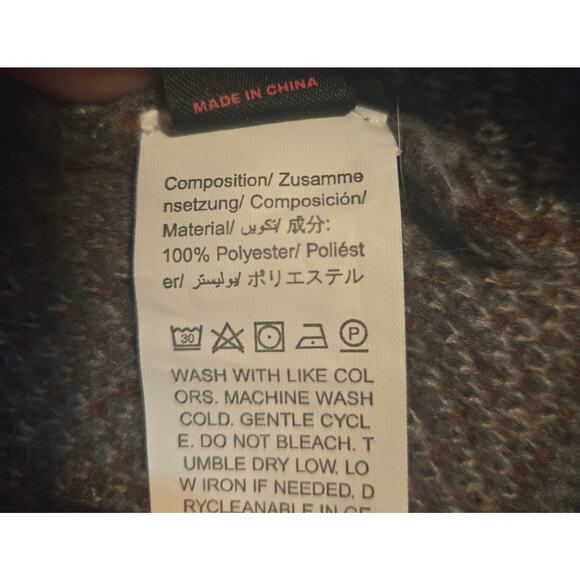 Romwe Grunge Punk Sweater M Blue Brown Striped Distressed Knit Goth Y2K Emo - Picture 5 of 5